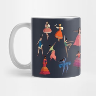 girls dressed performing dances Mug